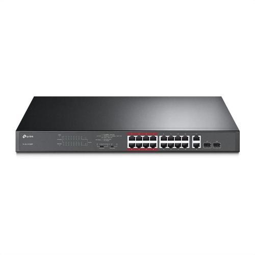 Tp-lınk Sl1218mp, 16 Port Megabit Poe + 2port Gigabit Combo Sfp, 250w, Rackmount Switch