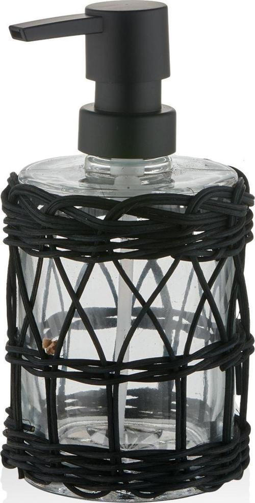 Rattan Sıvı Sabunluk Siyah 330 ml SBN0074