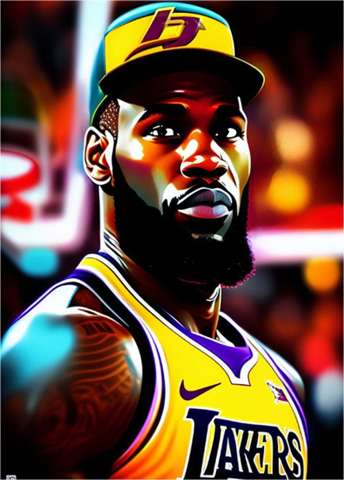 Lebron James Basketbol Tablo