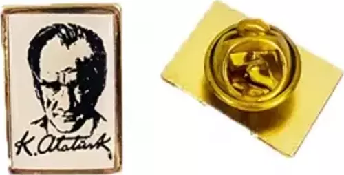 Atatürk İmzalı Yaka Rozeti (10'Adet) 