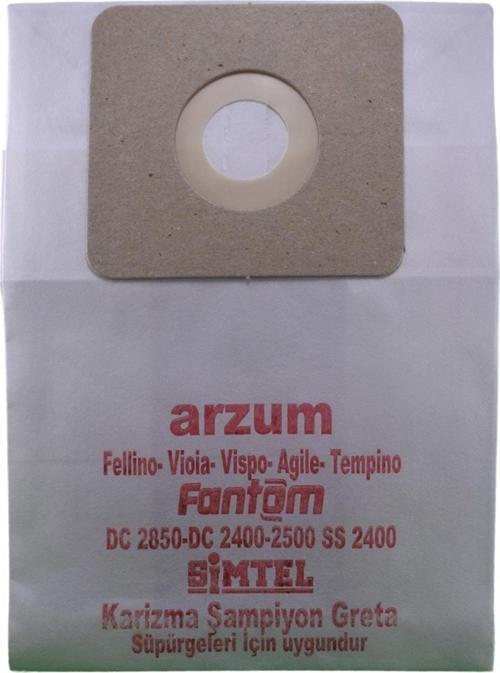Canister Dc 2800 2000 Watt Uyumlu Süpürge Kağıt Toz Torbası 10 Adet