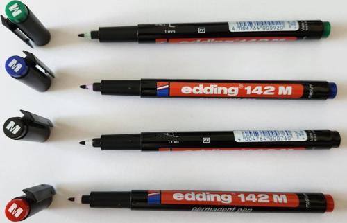 Asetat Kalemi̇ (E-142M) 4 Renk Set