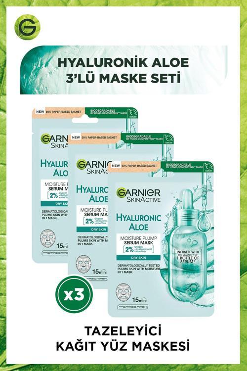 Kağıt Yüz Maskesi Tazeleyici Hyaluronik Aloe 28 gr