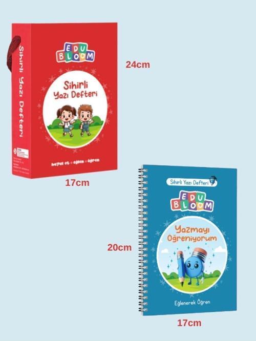 Öğrenciler İçin Türkçe Sihirli Yazı Defter Seti - 5 Yedek Kalem Ucu