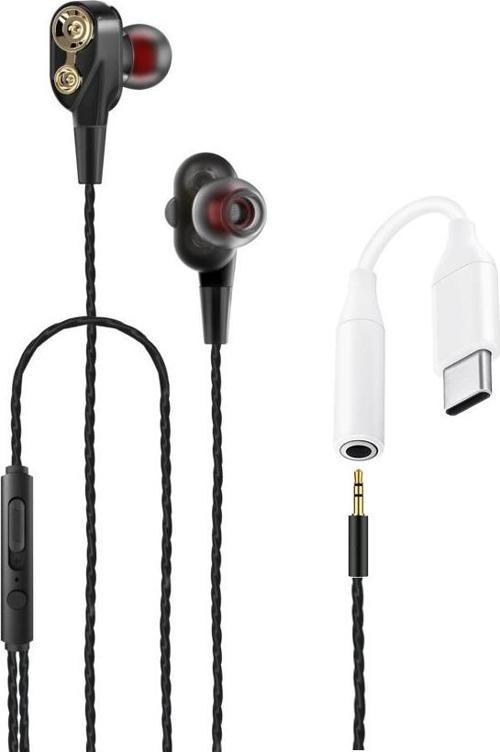 2023 Hot Beats 3D Hifi 4 Hoparlörlü Huawei P Smart S Type-C to 3.5mm Jack Dönüştürücü kablo