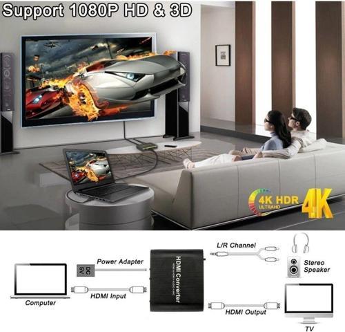 Hdmi To Hdmi Optik Stereo ARC 2.1 5.1 Kanal 4k Ayırıcı Çevirici Dönüştürücü Adaptör