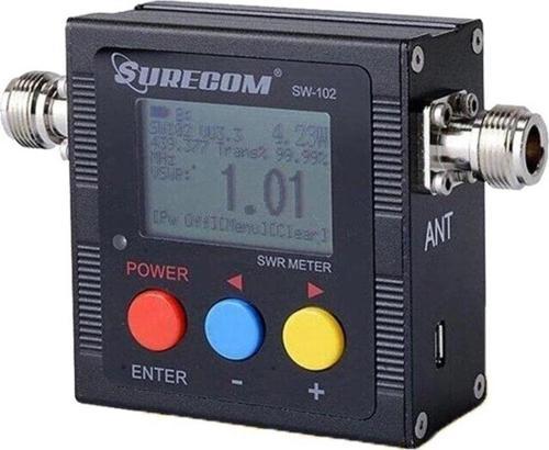 Surecom Sw-102 125-525 Mhz Vhf/uhf Dijital Anten Güç Ve Swr Metre Güç Watt Metre Telsiz Surecom