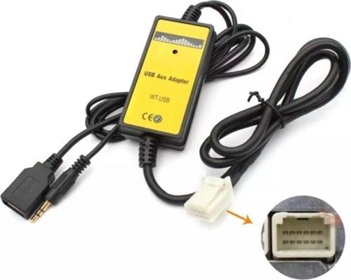 Toyota (corolla 2005-2011 Model) Orjinal Teyp Dönüştürücü Usb Aux Sd Adaptörü.