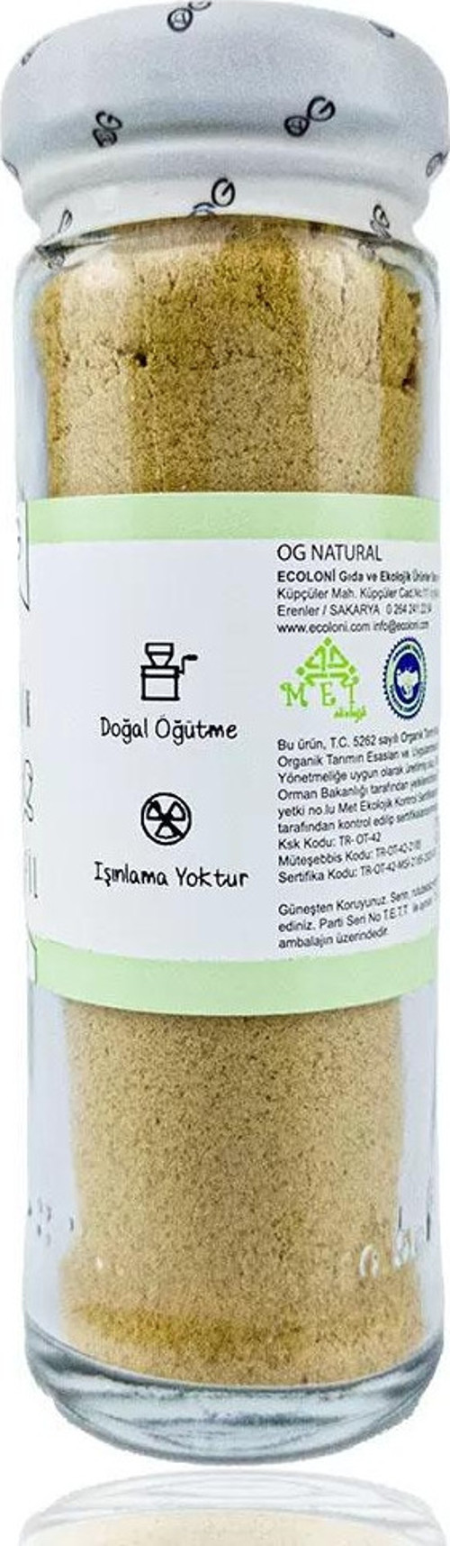 Organik Toz Zencefil 40 Gr