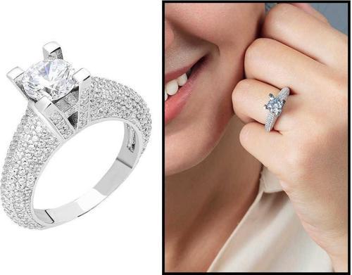 Starlight Diamond Pırlanta Montür Avangarde 925 Ayar Gümüş Bayan Tektaş Yüzük