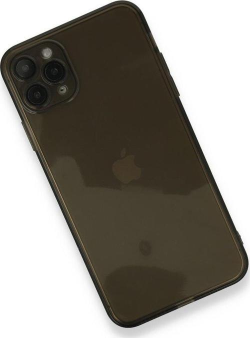Apple iPhone 11 Pro Max Kılıf Darbelere Karşı Korunaklı Şeffaf Yüzey Fly Lens Silikon Kapak