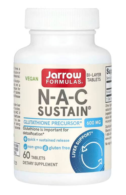 N-A-C Sustain 600 mg - Antioxidant- 60 Tablet - Supports Liver & Lung Function - Pr