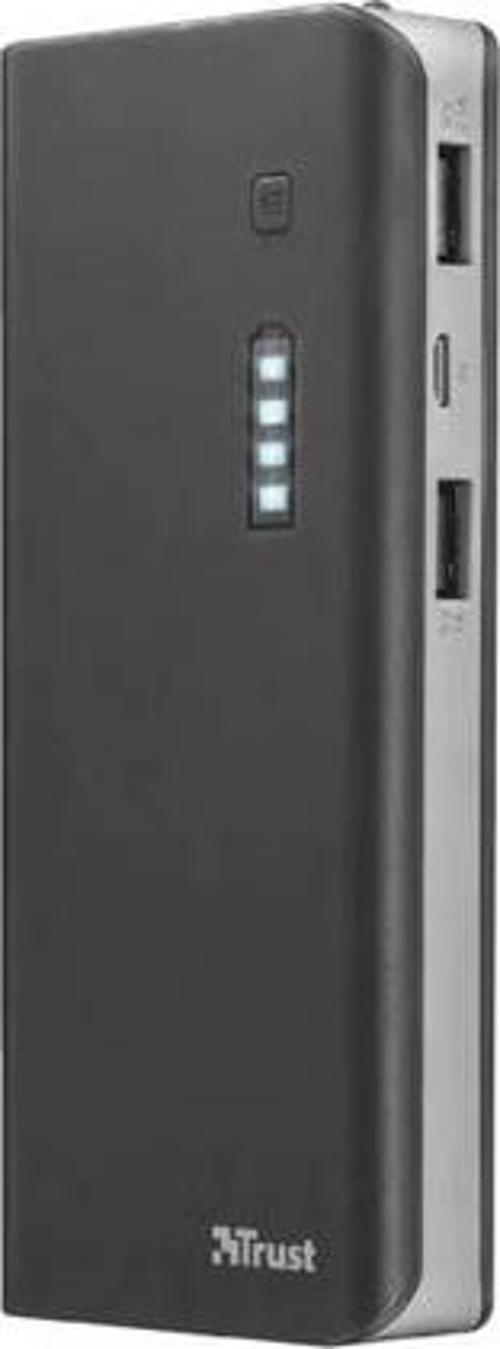Urban Primo Çift Çıkışlı 10000 MAh Taşınabilir Şarj Cihazı Çift Kablo Siyah