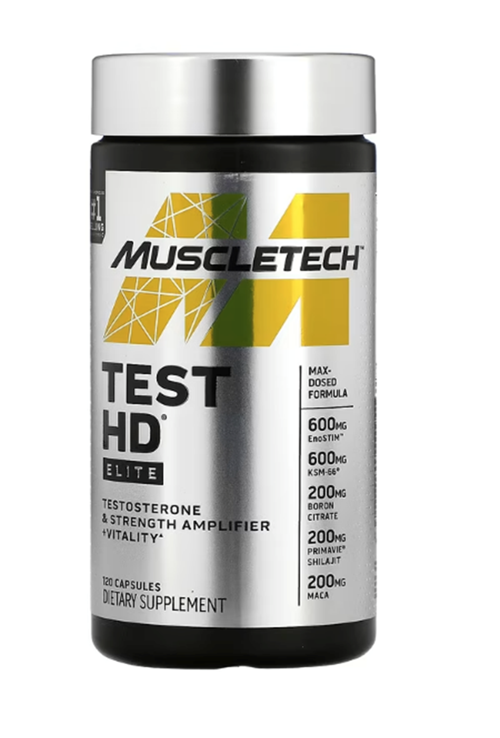 MuscleTech, Test HD, Elite, 120 Capsul