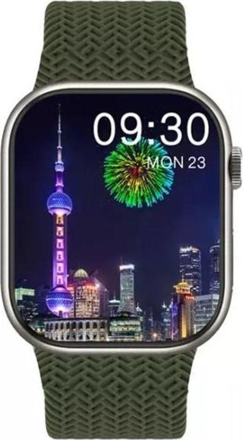 2024 Watch 9 Pro Amoled Ekran Android İos Uyumlu Akıllı Saat Yeşil