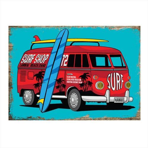 Ahşap Tablo Hawai Surf
