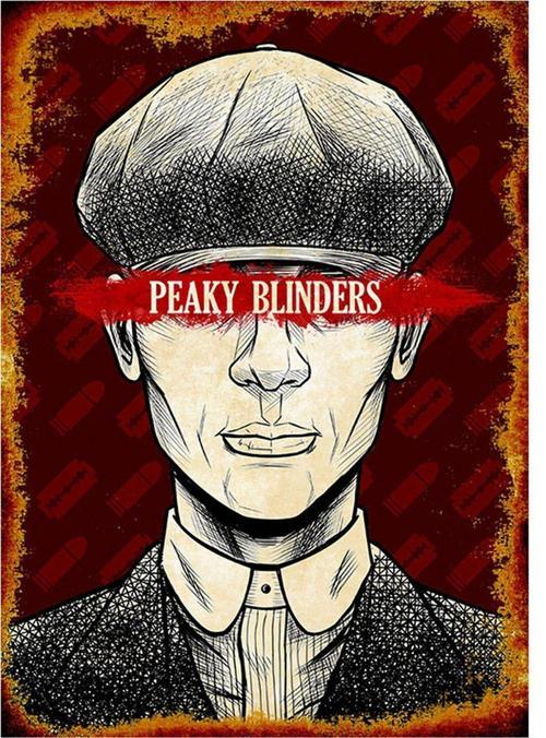 Ahşap Tablo Peaky Blinders Dizi Afişi