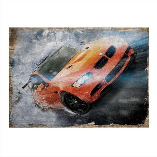 Araba Yarışı Art Mdf Tablo 50Cm X 70Cm