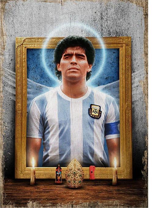 Diego Maradona Tasarım Ahşap Tablo