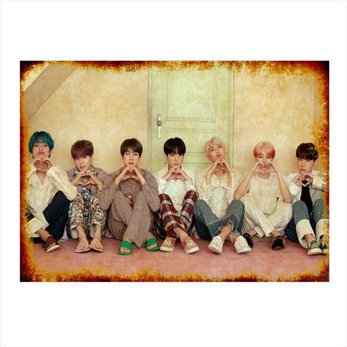 K Pop Mdf Poster 50Cm X 70Cm