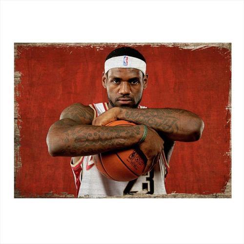 Lebron James Nba Hediyelik Ahşap Tablo 50Cm X 70Cm