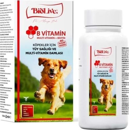 Köpekler İçin B Vitamin+Multivitamin Tüy Sağlığı Likit Vitamin 100ml