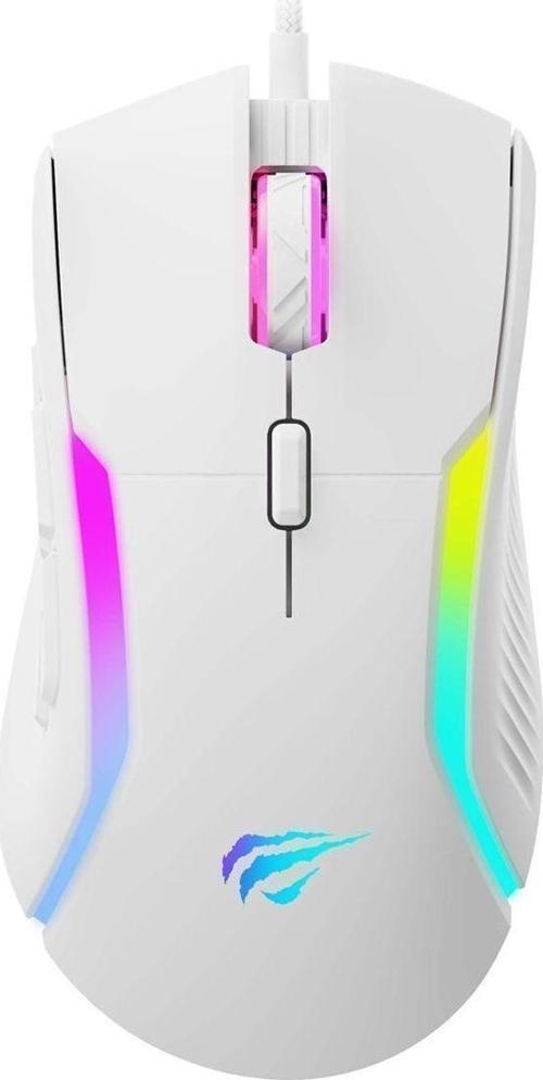 Gamenote Ms1033 Rgb Uyumlu 8000 Dpı Ayarlanabilir Ağırlıklı Beyaz Gaming Makrolu Oyuncu Mouse