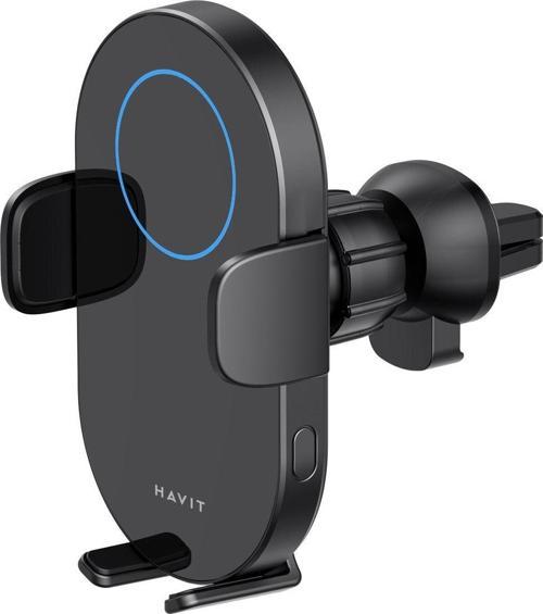 W3018 Wireless Siyah Araç Hızlı Şarj Cihazı Telefon Tutacağı (xiaomi, Apple, Samsung Uyumlu)