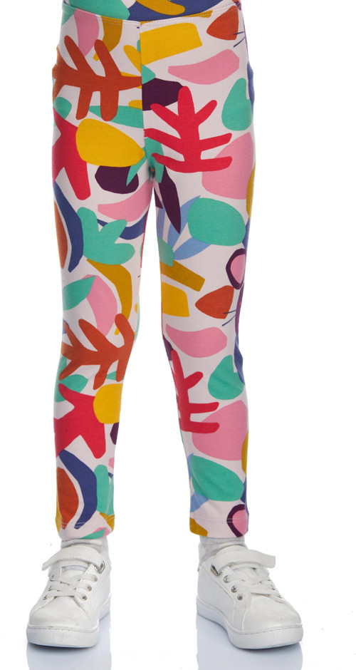 Cutouts Foliage Kız Çocuk Yazlık Desenli Tayt