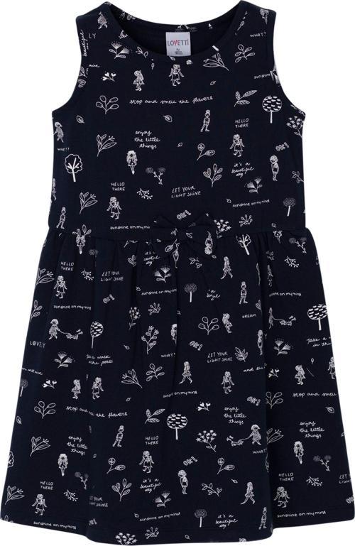 Botanic Love Kız Çocuk Desenli Kolsuz Elbise