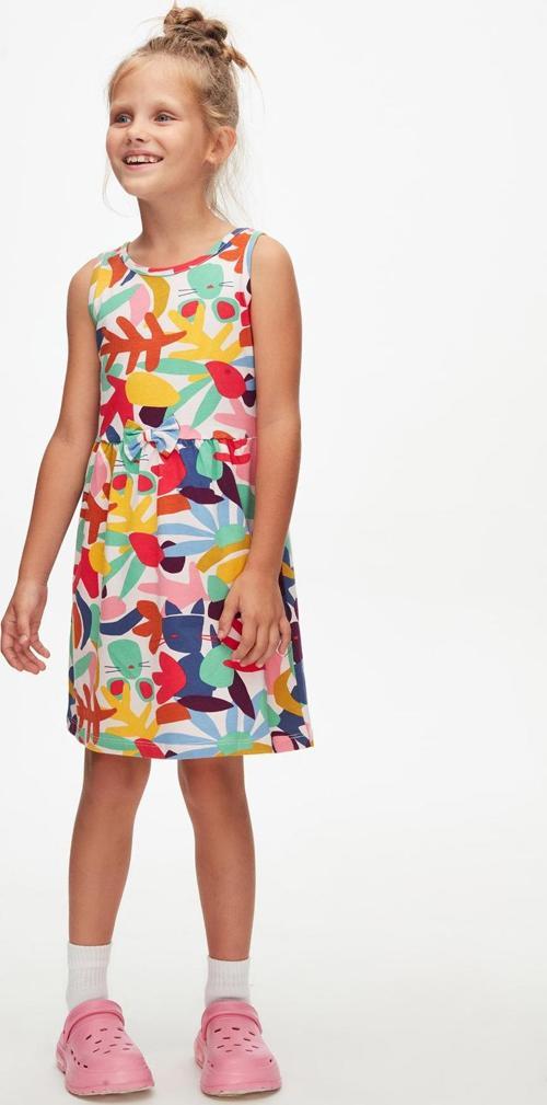 Cutouts Foliage Kız Çocuk Desenli Kolsuz Elbise