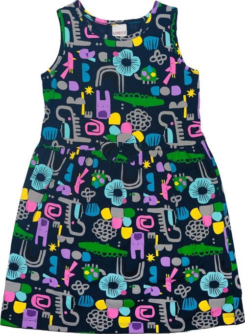 Cutouts Animal Kız Çocuk Desenli Kolsuz Elbise