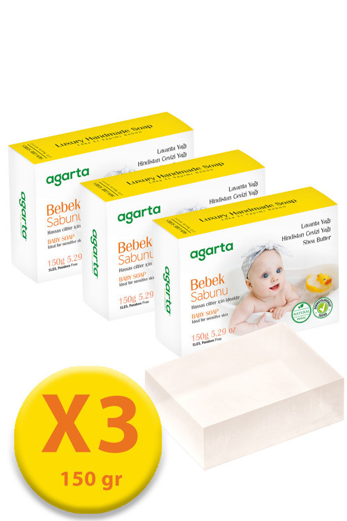 Doğal Bebek Sabunu 150 Gr ( 3 Adet )