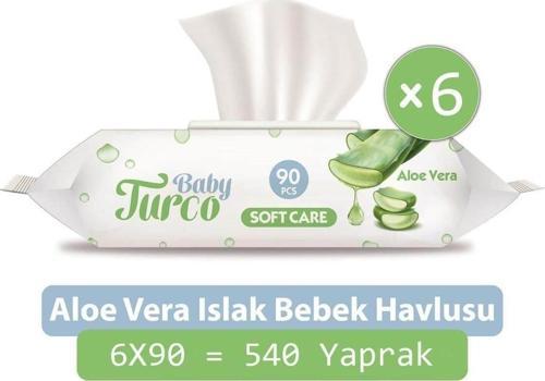 Softcare Aloe Vera Islak Bebek Havlusu 6'Lı Paket