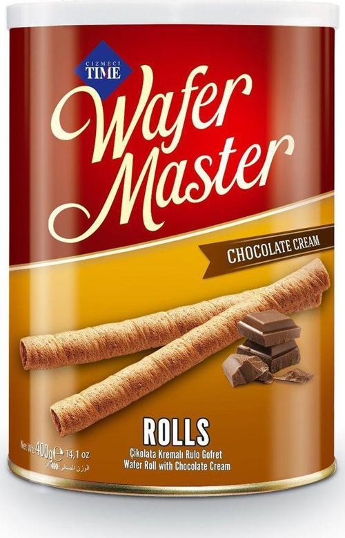 Wafer Master Çikolata Kremalı Rulo Gofret 400 Gr