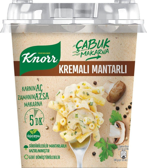 Kremalı Mantarlı Çabuk Makarna 67 Gr