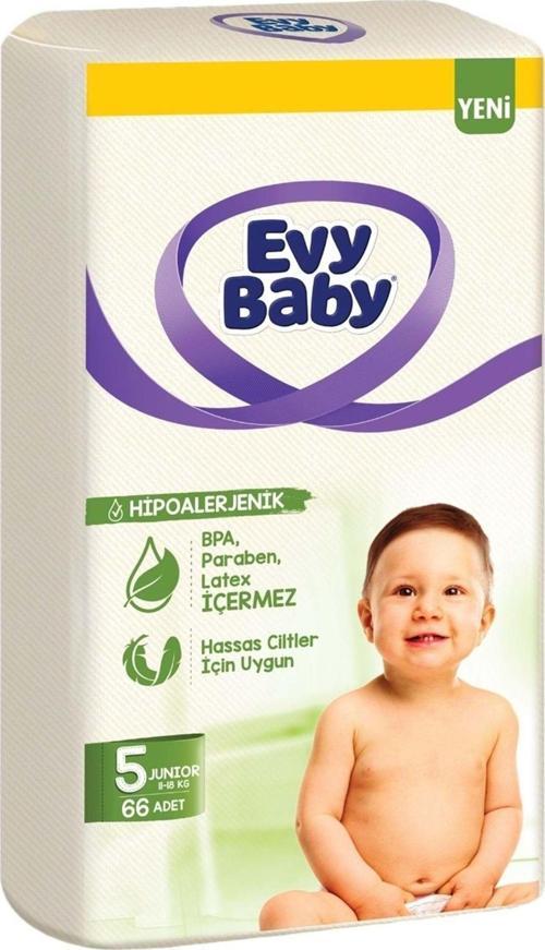 Bebek Bezi Beden:5 (11-18Kg) Junio 66 Adet Süper Fırsat Pk