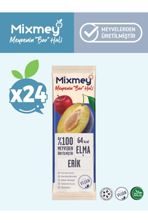 Erik Meyve Bar | Doğal Erik Tatlarıyla Sağlıklı Atıştırmalık - 20Gr X 24 Adet