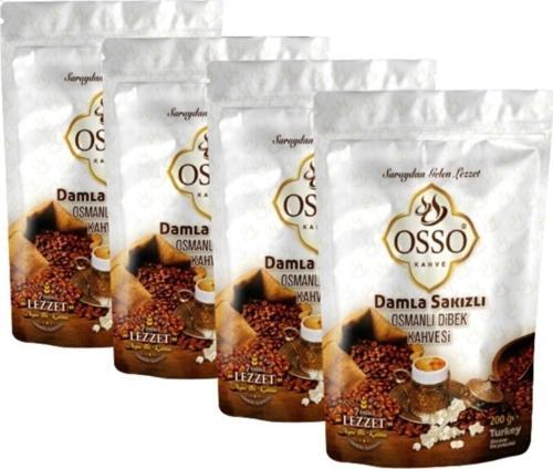 Damla Sakızlı Dibek Kahvesi 200 Gr X 4 Adet