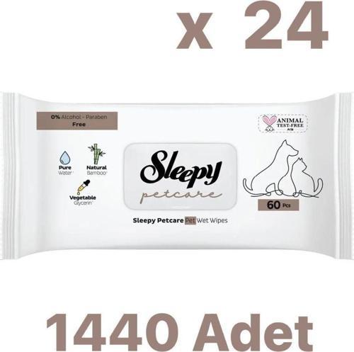 Petcare Evcil Hayvan Temizleme Havlusu 60X24Paket (1 Koli)