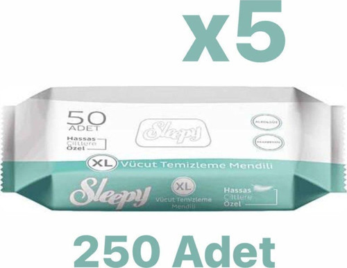 Vücut Temizleme Havlusu, Hasta Perine Havlu, Makyaj Temizleme Mendili 5X50 Adet