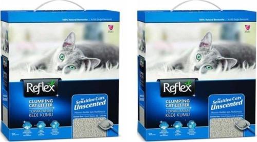 Hassas Kediler Için Kokusuz Hızlı Topaklanan Kedi Kumu 10 Lt 2'Li Set