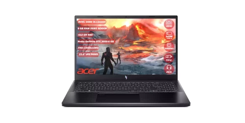 Nitro Core İ5 13420H 8Gb 512Gb Ssd Rtx 3050 Freedos 15.6" Fhd Notebook Nh.Qncey.001