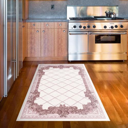 Kaymaz Taban Djt Mutfak Halısı Yıldız Deri Modern 748