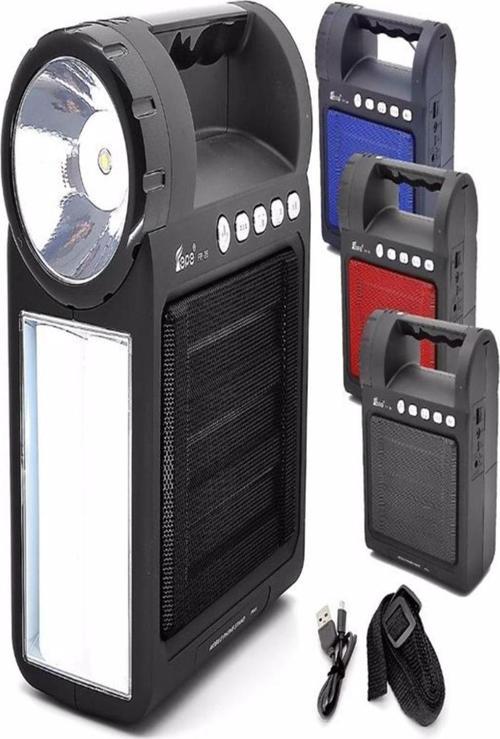 5-10 Saat Telefon Standlı Fm Radyolu Bluetoothlu Şarjlı El Feneri Işıldak Hoparlör Hoparlör İthalat