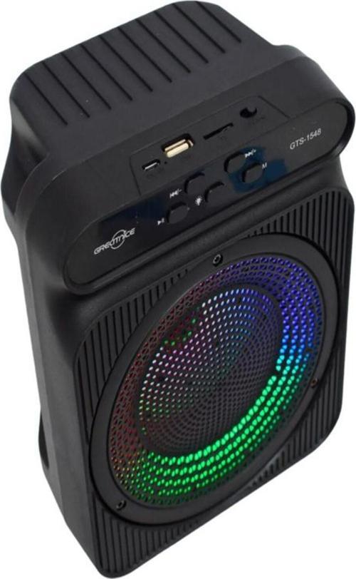 Rgb Led Işıklı Kablosuz Bluetooth Hoparlör Radyo Usb/aux/mikrofon/sd Kart Özellikli