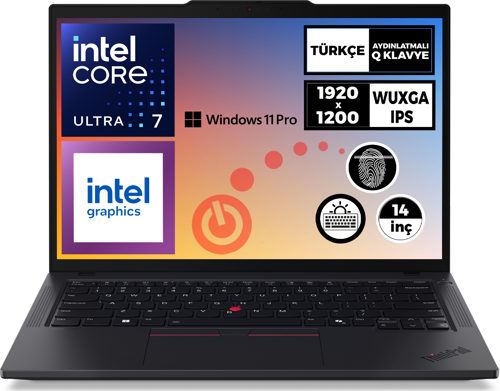 ThinkPad T14 Gen 5 Ultra 7 155U 48GB 4TB SSD 14" WUXGA W11P Notebook 21ML0013TX 013