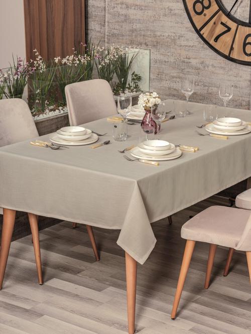Plain Masa Örtüsü Bej 155x160