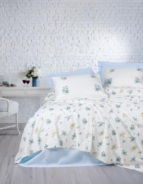 Sweet Çift Kişilik Pike Takımı Bellus Mavi