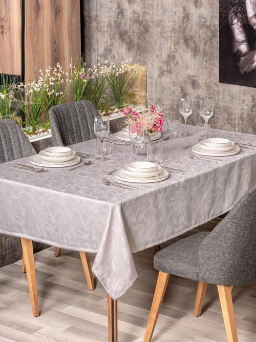Jakarlı Dertsiz Masa Örtüsü Lavinia Lavanta 155x220